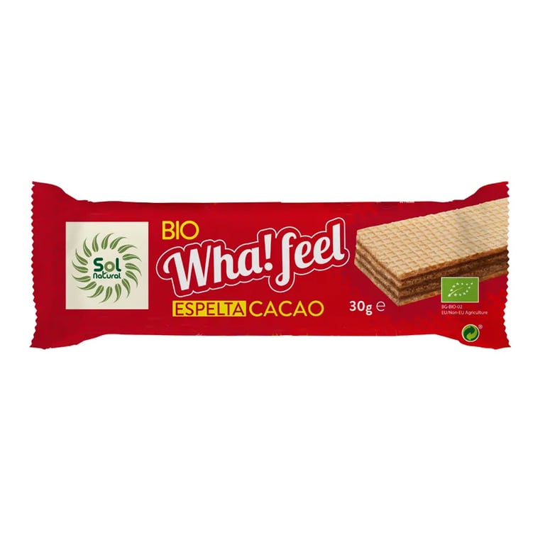 WHA! FEEL SNACK ESPELTA Y CACAO BIO