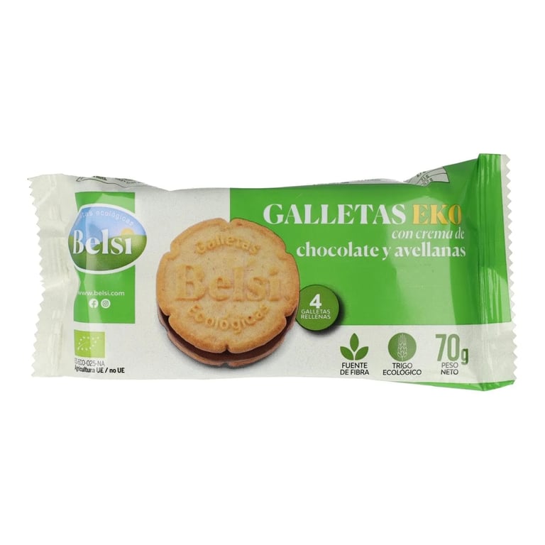 Galletas Rellenas De Chocolate y Avellanas
