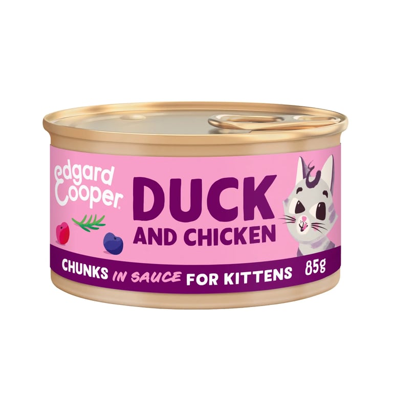 Nourriture Humide Chat Kitten Canard Et Poulet