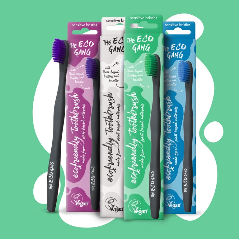 Cepillo de Dientes Bio-Plástico Suave Morado