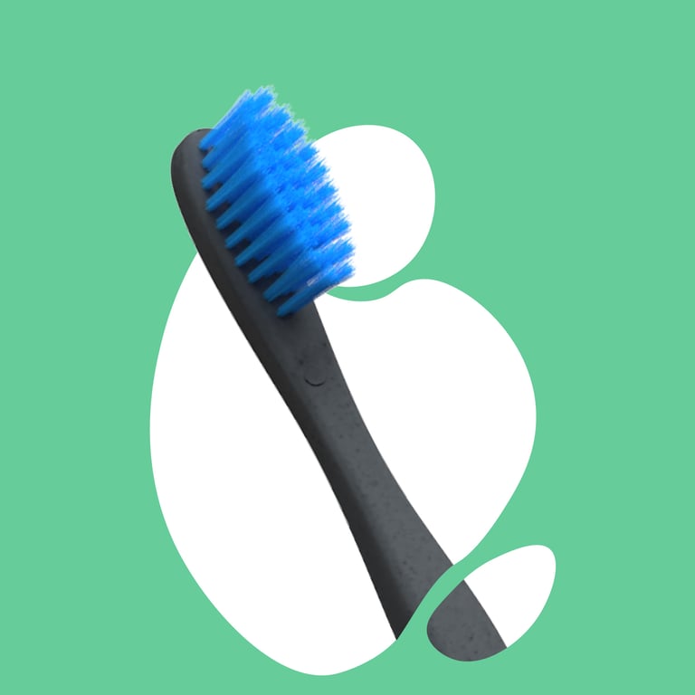 Bio-Plastik Zahnbürste Weiß - imagen 2 de 2