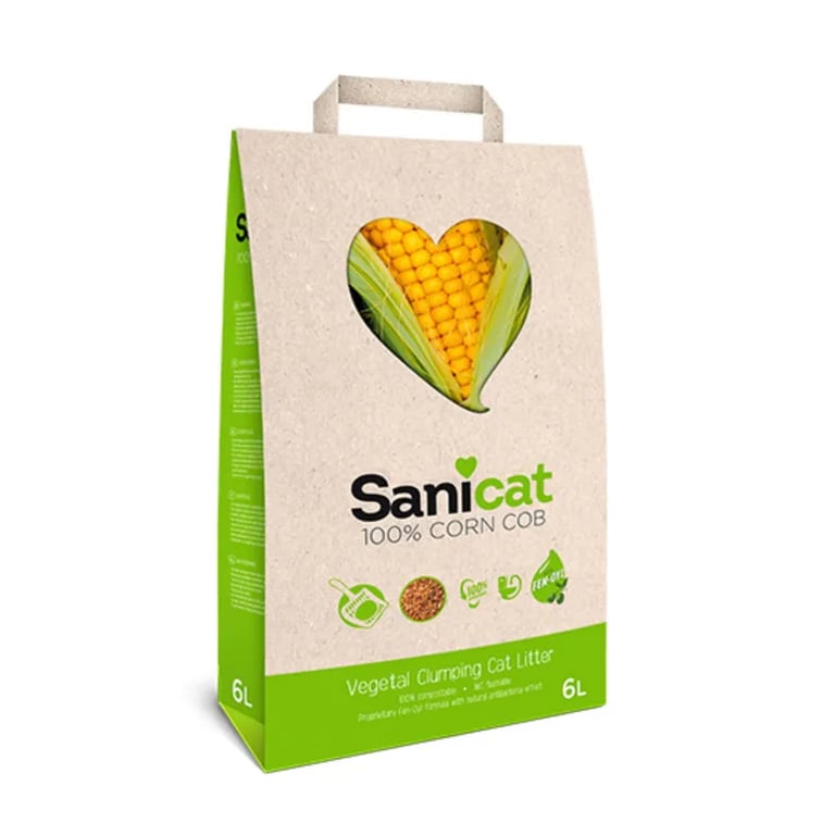 100% Arena De Gato De Maíz