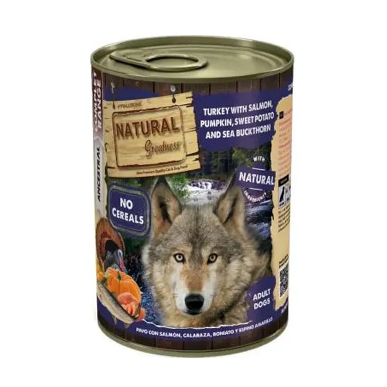 Chien Adulte Dinde Avec Saumon Courge Patate Douce Et Argousier