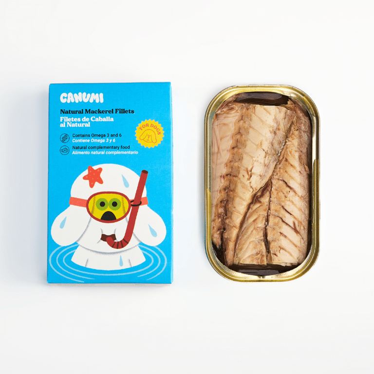Filetes de Caballa al Natural para Perros