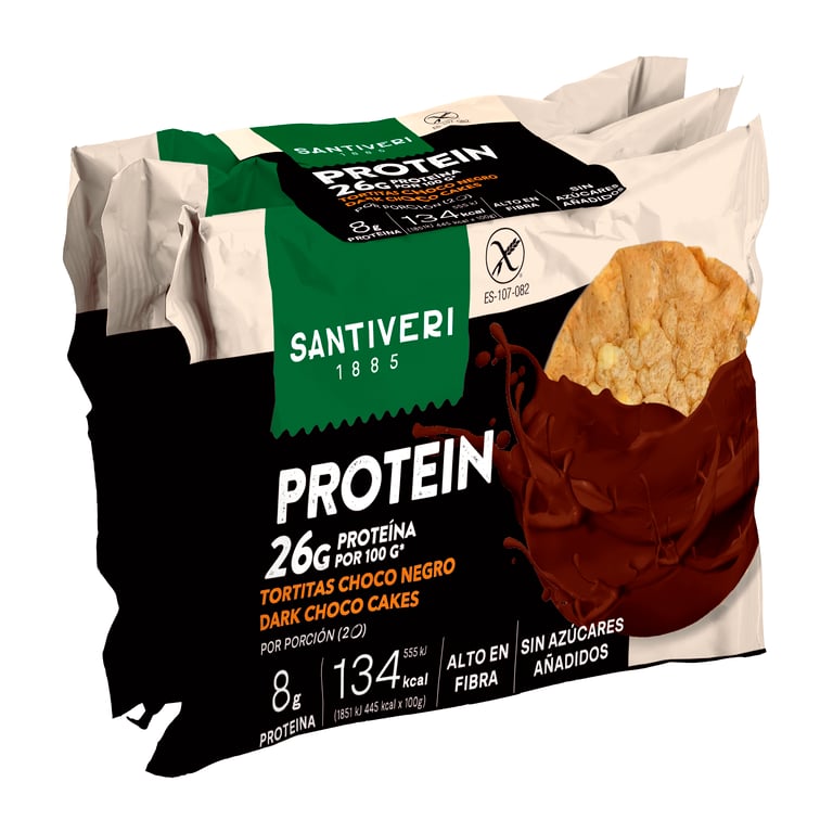 Tortitas Protein Chocolate 25% Proteína