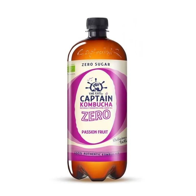 Chá Kombucha Bio-Zero Passion Fruit