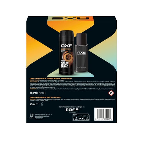 Dark Temptation EDT 50 ml + Déodorant 150 ml de Axe