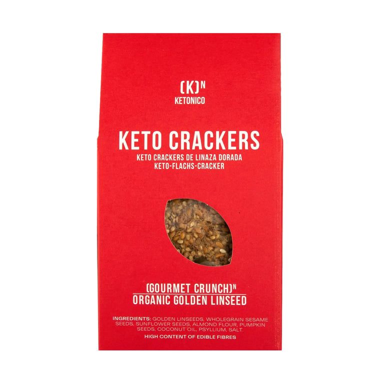 Keto Crackers De Linaza Dorada