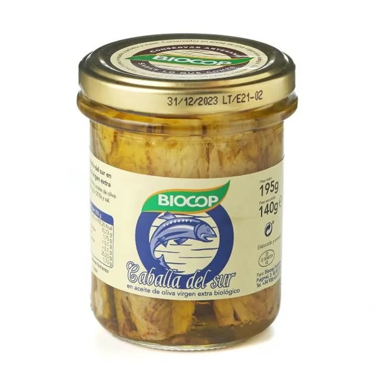 Filetes De Caballa En Aceite De Oliva Virgen Extra Bio