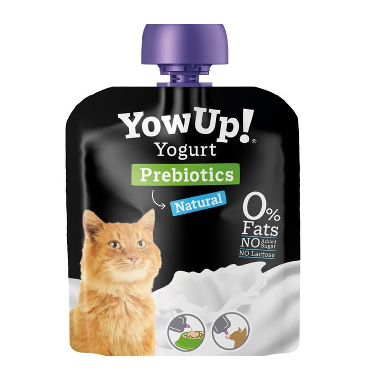 Yogur Natural Con Prebióticos Para Gatos