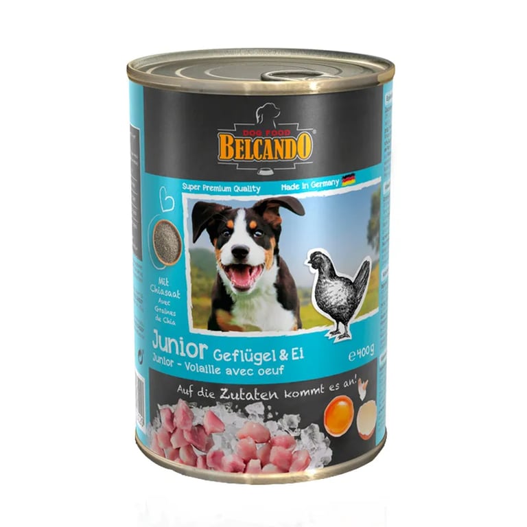 Belcando Cibo Umido Per Cani Junior Pollame Con Uova