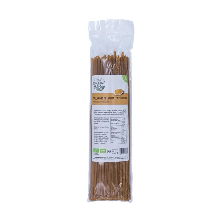 Tagliatelles D'Épeautre Au Curcuma Bio