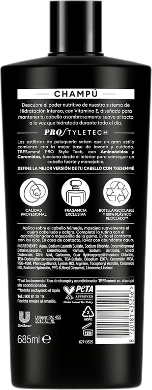 Champu Tresemme Hidratacion Intensa 685 ml de Tresemme