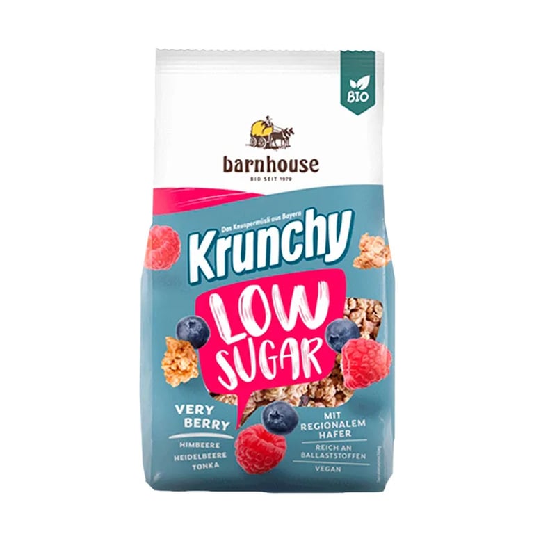 Muesli Krunchy Frutos Rojos Bajo En Azúcar
