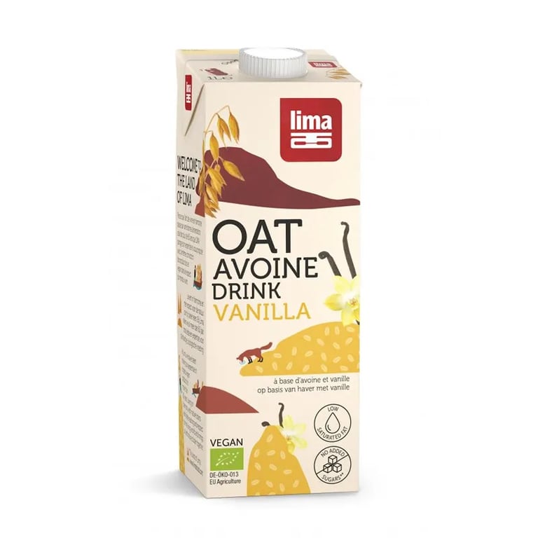 Boisson À L’Avoine Et À La Vanille Bio