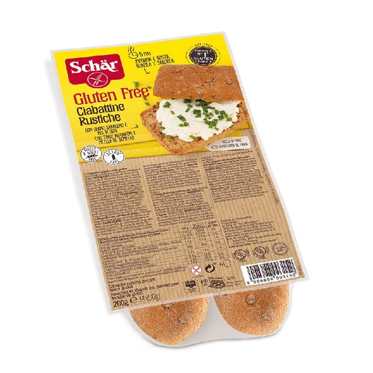 Ciabattine Pan Chapata Rústica Sin Gluten