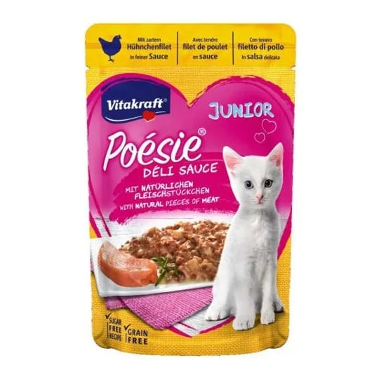 Poésie Vochtig voer voor katten Kipfilet 1 pak van 85g