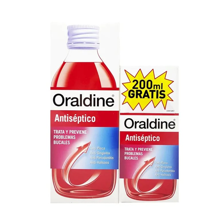 Oraldine Antiseptico Pack 400 ml + Mini 200 ml