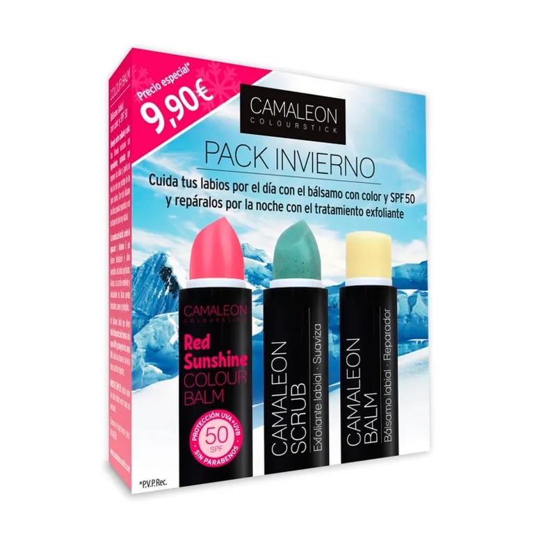 Inverno Balsamo Labbra Red + Camaleon Scrub + Camaleon Balm