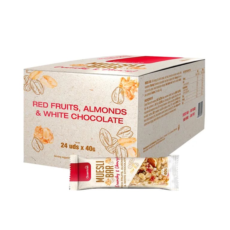 Muesli Bar Red Fruits Almonds White Chocolate