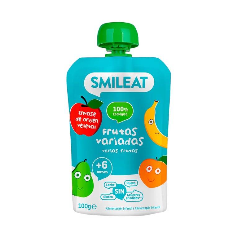 PURÉ ECOLÓGICO DE FRUTAS VARIADAS +4M