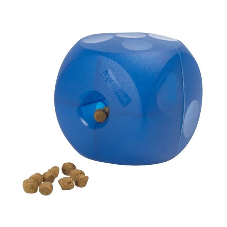 Jouet Cube Doux Pour Nourriture Ou Récompenses Bleu 9 cm