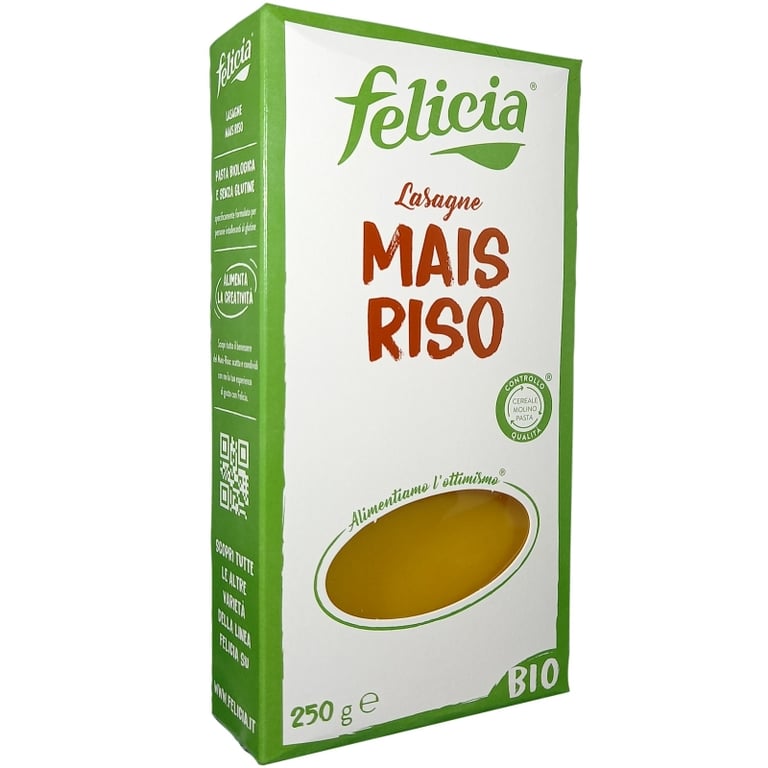 Lasaña de Arroz y Maíz Ecológica