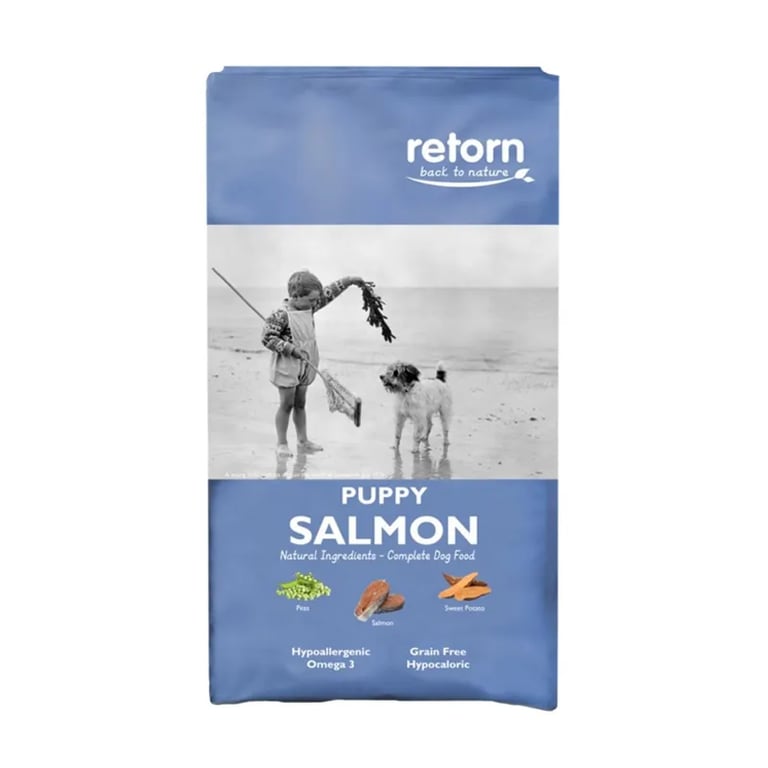 Pienso Natural Para Cachorros De Salmón