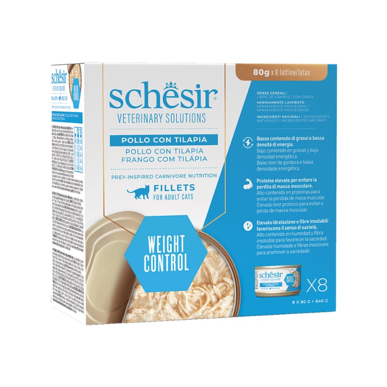 Cat Veterinary Weight Control Filetes Bouillon