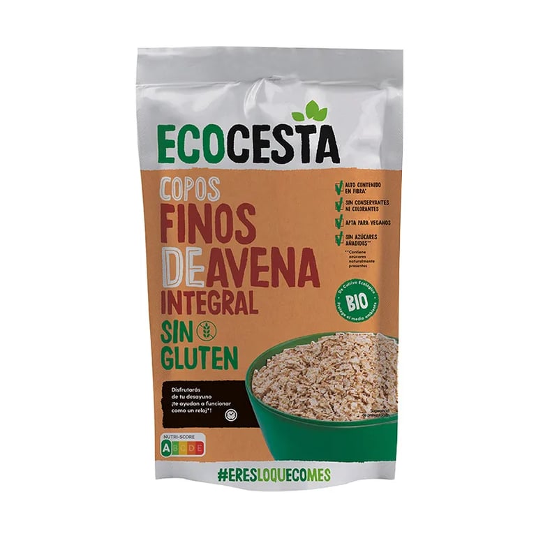Copos Suaves De Avena Integral Sin Gluten Bio