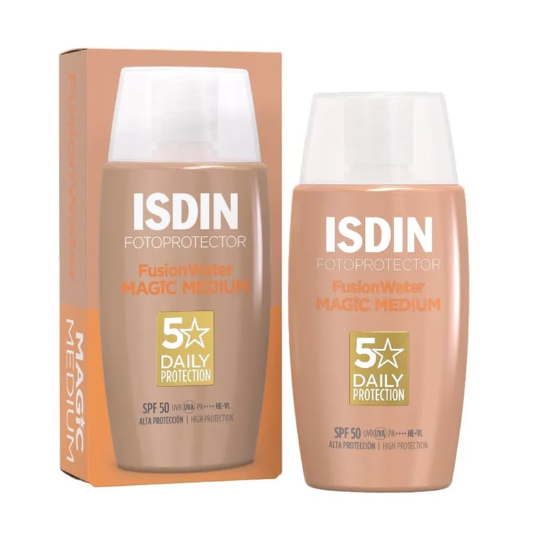 Fotobeschermingsmiddel Isdin Fusion Water Kleur Medium SPF50