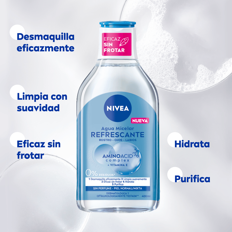 Eau Micellaire Peau Normale 400 ml de Nivea