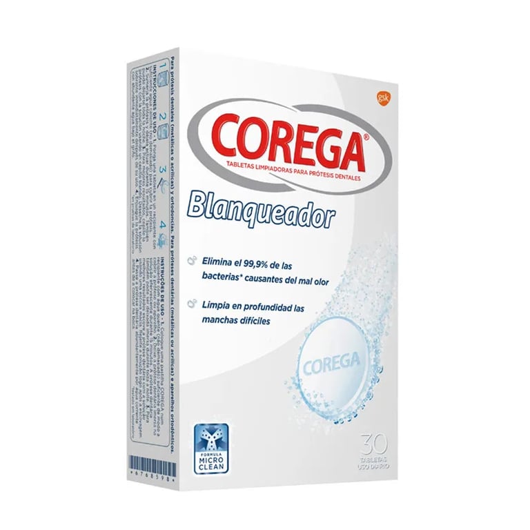 COREGA BLANQUEADOR DE PRÓTESIS DENTALES