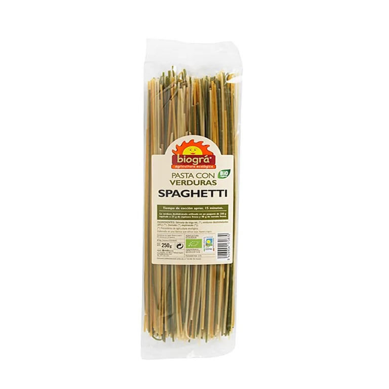 SPAGUETTI CON VERDURAS BIO