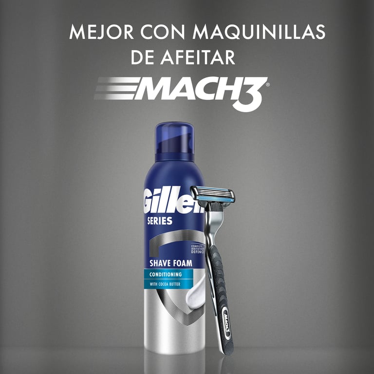 Gillette Series 3X Mousse à Raser 250 ml de Gillette