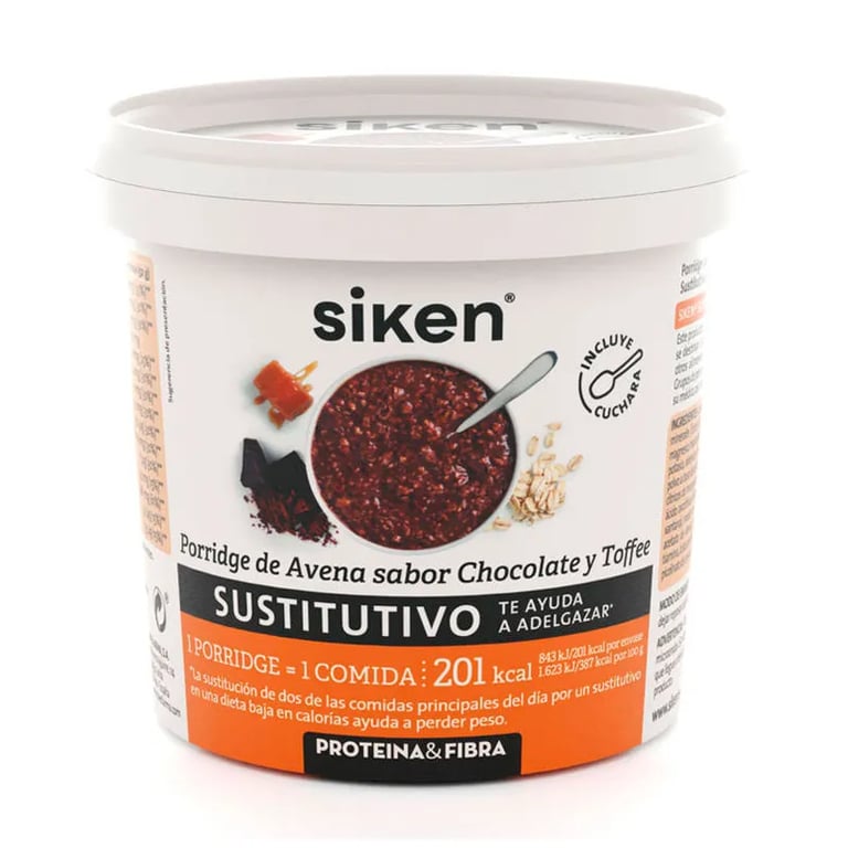 Nahrungsersatz Porridge Hafer, Schokolade und Toffee