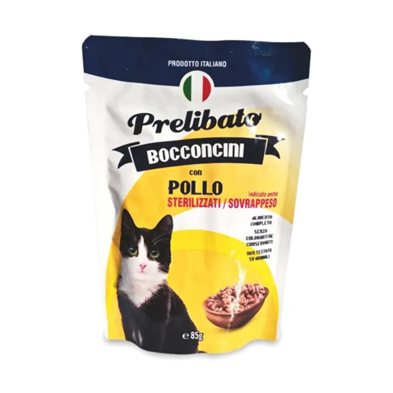 Prelibato Bocconcini Gatos Esterilizados Pollo