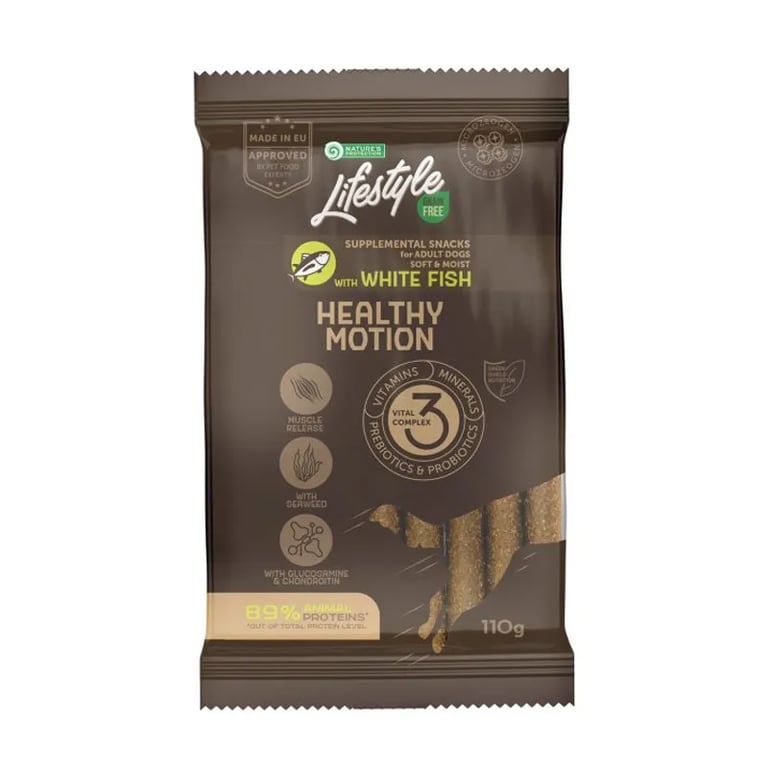 Snacks Lifestyle Healthy Motion Dog Adult Poisson Blanc