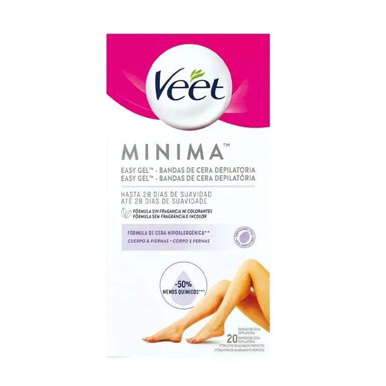 Minima Easy Gel Bandas De Cera Depilatorias