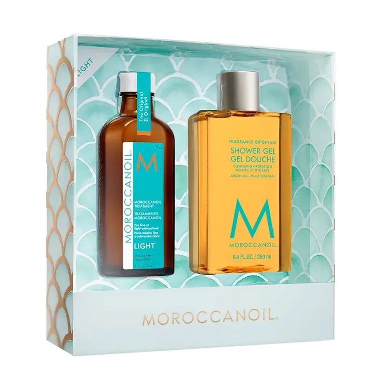 Moroccanoil Light Behandlung 100 ml + Duschgel 250 ml