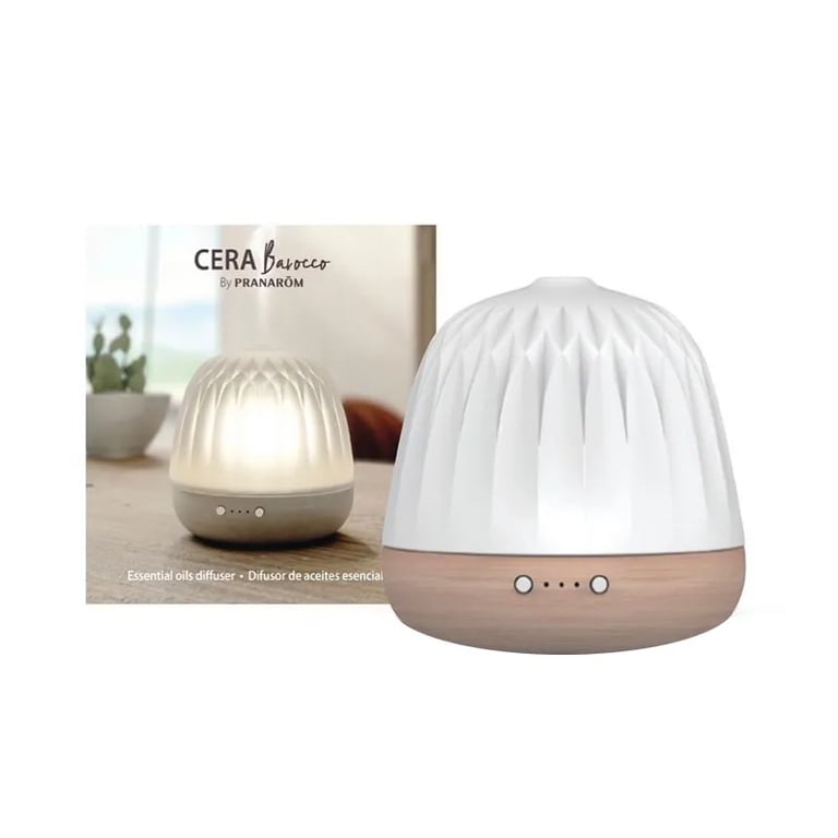 Diffuseur Cire Baroque Ultrasonique Bois/Céramique