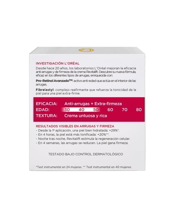 Revitalift Crème Nuit Anti-Rides 50 ml de LOreal Make Up