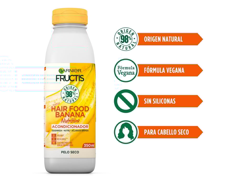 Fructis Hair Food Banana Condicionador Ultra Nutritivo 350 ml da Garnier