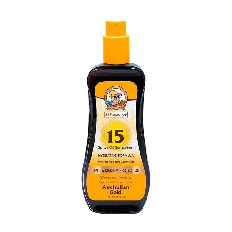 Sunscreen SPF15 Spray Oil Hydrating Formula