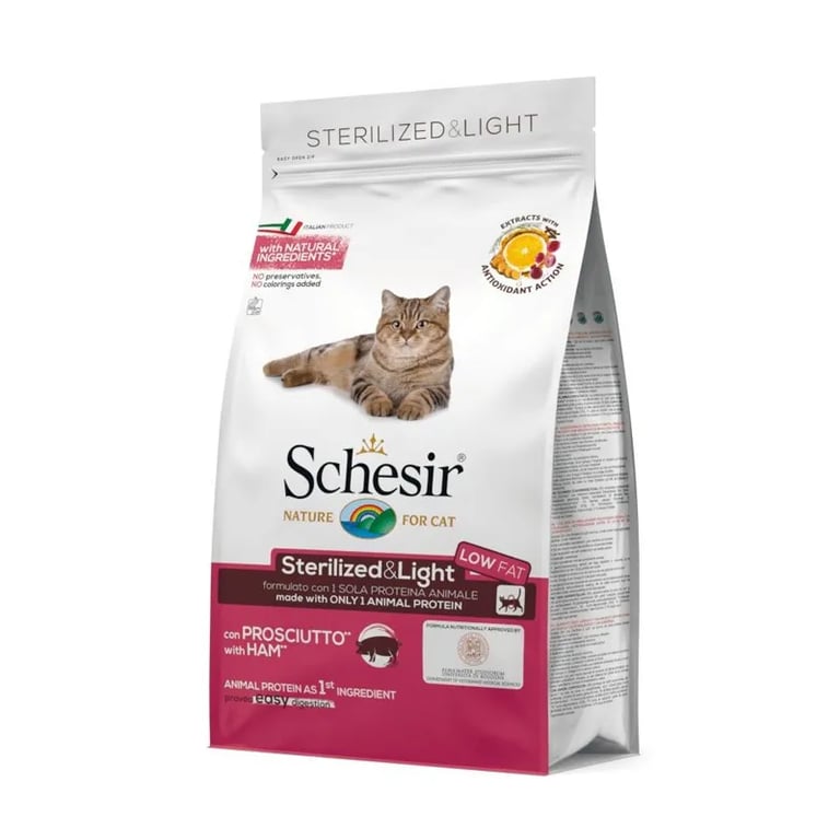 Sterilized & Light Crocchette Gatti Adulti Prosciutto