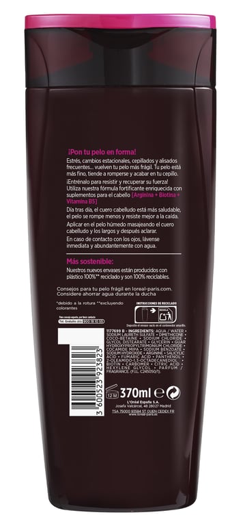 Elseve Full Resist Aminexil Shampooing Booster de Force 400 ml de L'Oreal Paris