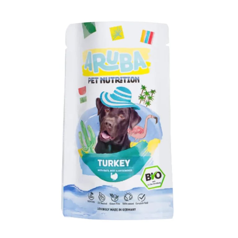 Aruba Dog Biologisch Kalkoen met Haver Biet en Artisjokken