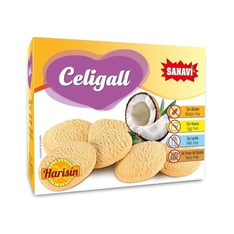 Celigall Galletas Sin Gluten Sabor Coco