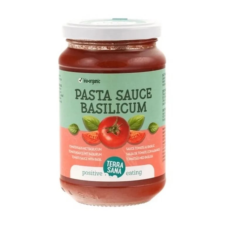 Bio-Tomatensauce mit Basilikum