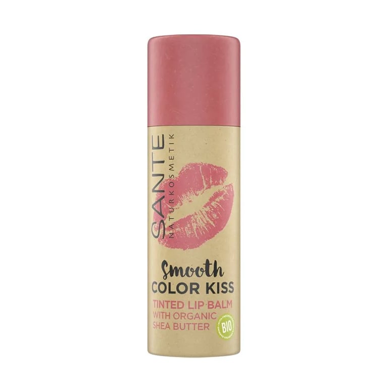 Baume À Lèvres Smooth Color Kiss 01 Soft Coral Bio